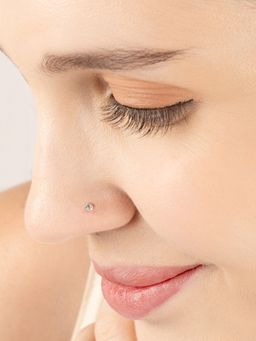 TOUCH925 - Pure 925 Silver Crystal Nose Ring for Women