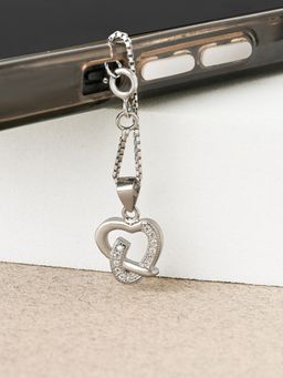 TOUCH925 - Pure 925 Silver Soft Wrap Heart Charm