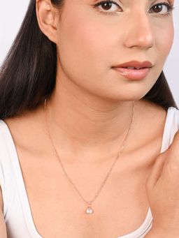 TOUCH925 - Pure 925 Silver Crystal Lock Silver Pendant for Women