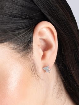 TOUCH925 - Pure 925 Silver Fox Face Pure Silver Earrings for Women