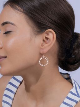 TOUCH925 - Pure 925 Silver Layered Crystal Bead Dangler for Women