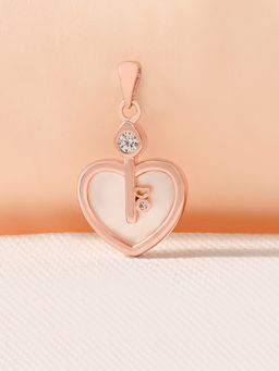 TOUCH925 - Pure 925 Silver Secret Key Heart Silver Pendant for Women