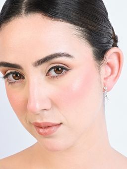 TOUCH925 - Pure 925 Silver Moonarc Earrings for Women