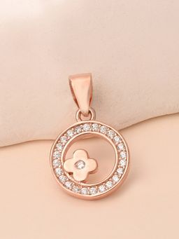 TOUCH925 - Pure 925 Silver Clover Orbit Silver Pendant for Women