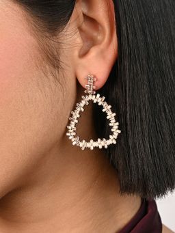 TOUCH925 - Pure 925 Silver Prism Mosaic Drop Earrings for Women