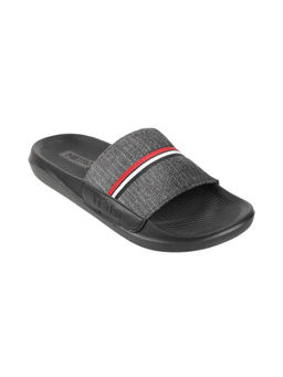 Metro - Men Synthetic Black Sliders