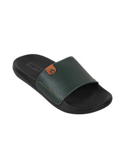 Metro - Men Synthetic Green Stylish Sliders