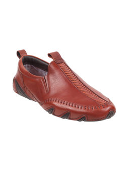 Metro - Men Leather Tan Loafers