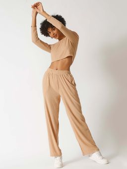 PINACOLADA - Women Brown Stylish Casual Co-Ord (Set of 2)