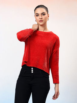 KOTTY - Red Women Premium Knit Sweater