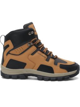 NEW LIMITS - Men Tan Trekking and Hiking Shoes