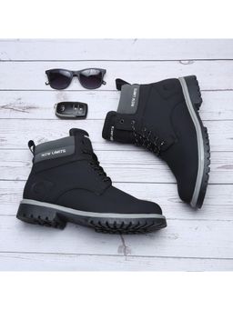 NEW LIMITS - Men Black HUNK Riding and Hiking Shoes