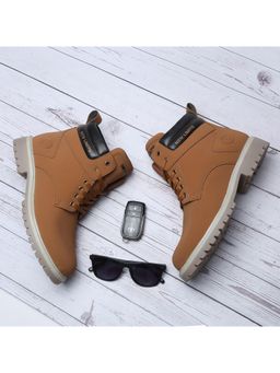 NEW LIMITS - Men Tan HUNK Riding and Hiking Shoes