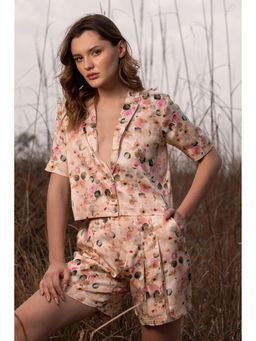 AFRIYA - Whispering Pastels Pink Short Blazer and Shorts Co-Ord