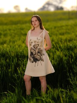 AFRIYA - Black Rose Short Dress