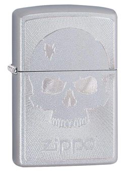 Zippo - Skull With Lines Windproof Pocket Lighter