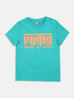 Puma - Graphic Boys Green T-shirt