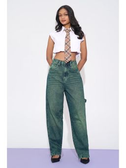FREAKINS - Neo Grunge Twisted Barrel Leg Jeans