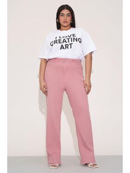 FREAKINS - Wistful Rose Curve Straight Fit Jeans