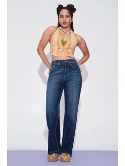 FREAKINS - Blue Astral Straight Fit Jeans