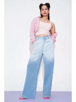 FREAKINS - Oceanic Ombre Straight Leg Jeans