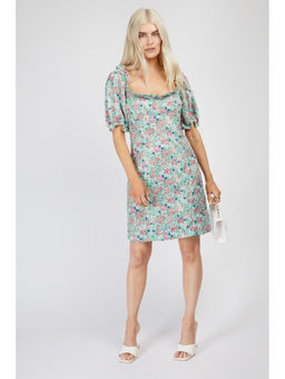 Trendyol - Floral Puff Sleeve Mini Dress