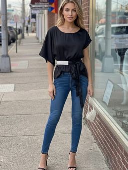 Trenbee - Damsel Round Neck top