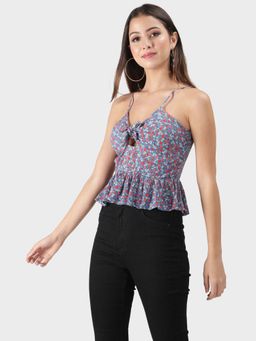 DEBONATELLA - Blue Crop Top