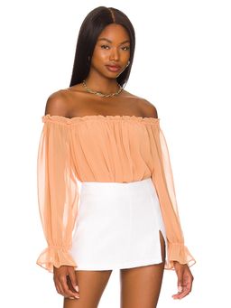 1. STATE - Off The Shoulder Peplum Blouse