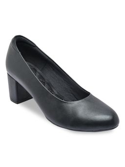 ROCIA - Black Women Solid Comfort Pumps