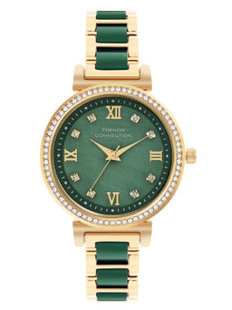 French Connection - Green Dial Analog Watch for Women (FCB13NGM)