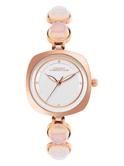 French Connection - Silver Dial Analog Watch for Women (FCD2RGM)