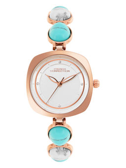 French Connection - Silver Dial Analog Watch for Women (FCD2URGM)