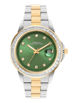 French Connection - green Dial Analog Dated Watch for Women (FCH26NTM)