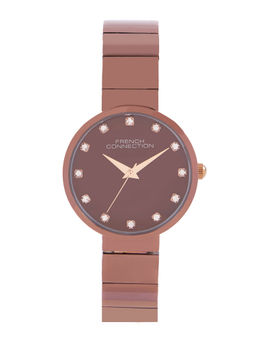 French Connection - Brown Dial Analog Watch for Women (FCN0128BRGM)
