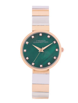 French Connection - GREEN Dial Analog Watch for Women (FCN0128RTM)