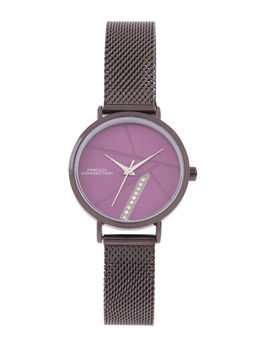 French Connection - Purple Dial Analog Watch for Women (FCN0137GNM)