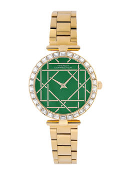 French Connection - GREEN Dial Analog Watch for Women (FCN0141NGM)