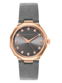 French Connection - Warm Grey 10C Dial Analog Watch for Women (FCT2GRL)