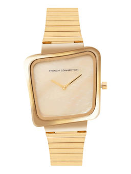 French Connection - Champagne Dial Analog Watch for Women (Fcu6Gm)