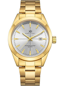 Kenneth Scott - Men's Analog White Dial Watch (K23025-Gbgw)