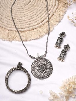 Teejh - by Joker and Witch Mangala Silver Oxidised Jewelry Gift Set