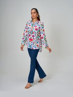 HONEY&ME - Multi Coloured Printed Relaxed Fit Shirt
