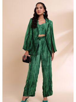 RIRASA - Womens Sukeshi Green Jacket with co-ord set