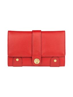 Hidesign - Intercato 10 Rf Red Women's Tri Fold - (25.5 X 22.7 X 3 Cms)