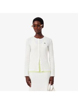 Lacoste - Slim Fit Pointelle Cardigan