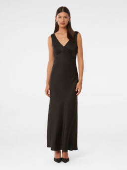 Forever New - Cameron V Neck Satin Maxi Dress
