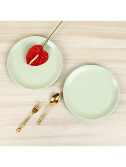 Amalfiee Ceramics - Handmade Especial Lemon Grass Dinner Set Of 8Pcs ( Dinner Plates & Katories)