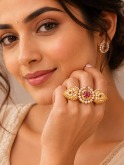 Viana Jewels - Samaira Luxury Pachi Adjustable Ring