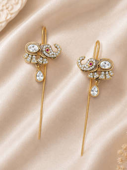 Viana Jewels - Mrinal White Ear Cuff